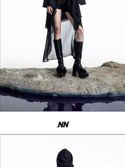 NORTH NODE Urban Nomad Patchwork Hooded Women&