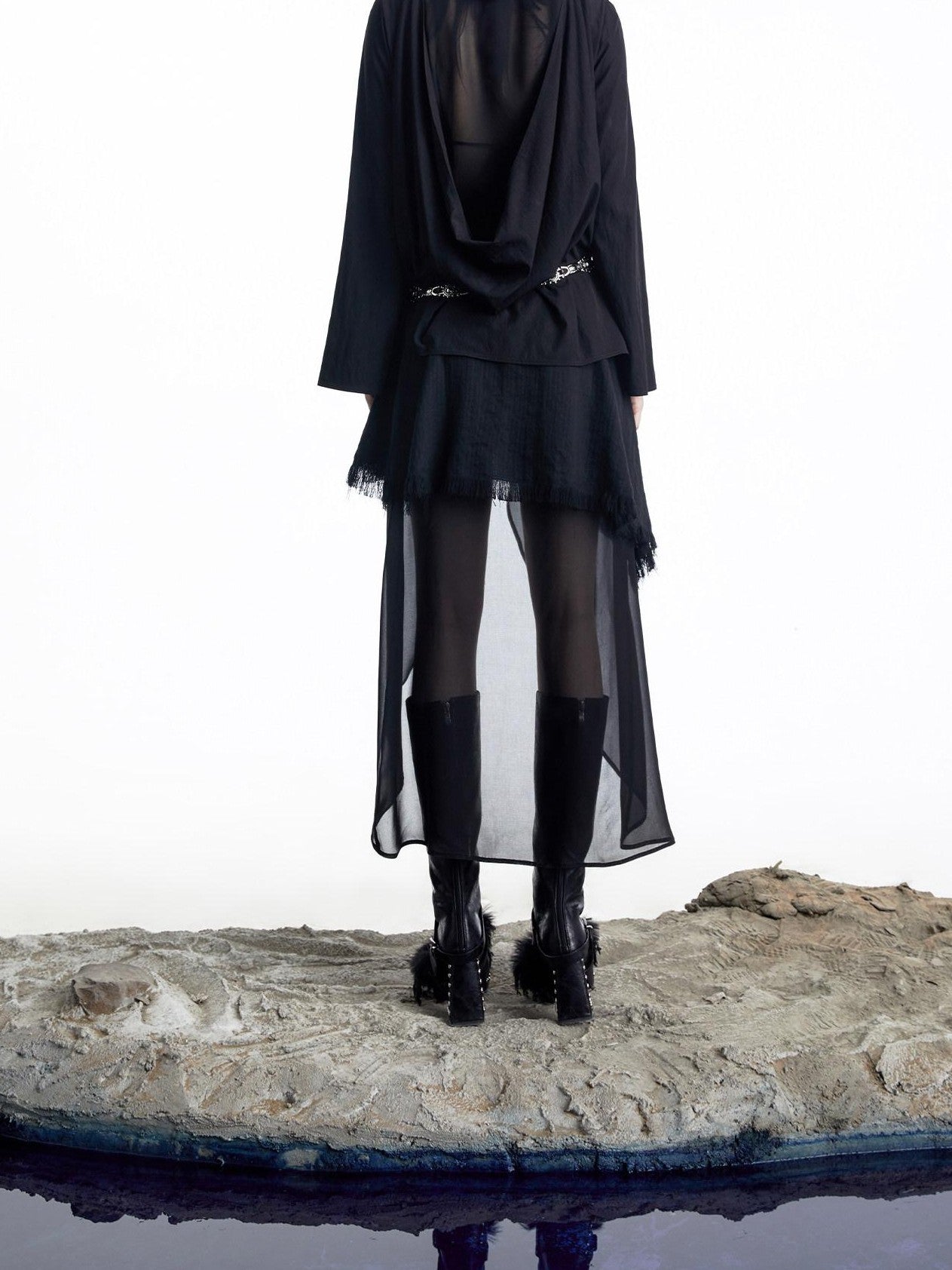 NORTH NODE Urban Nomad Patchwork Hooded Women&