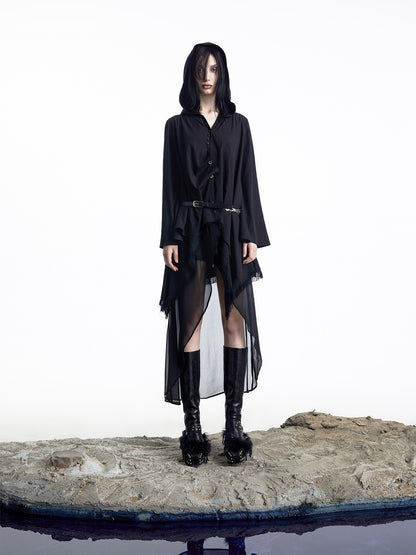 NORTH NODE Urban Nomad Patchwork Hooded Women&