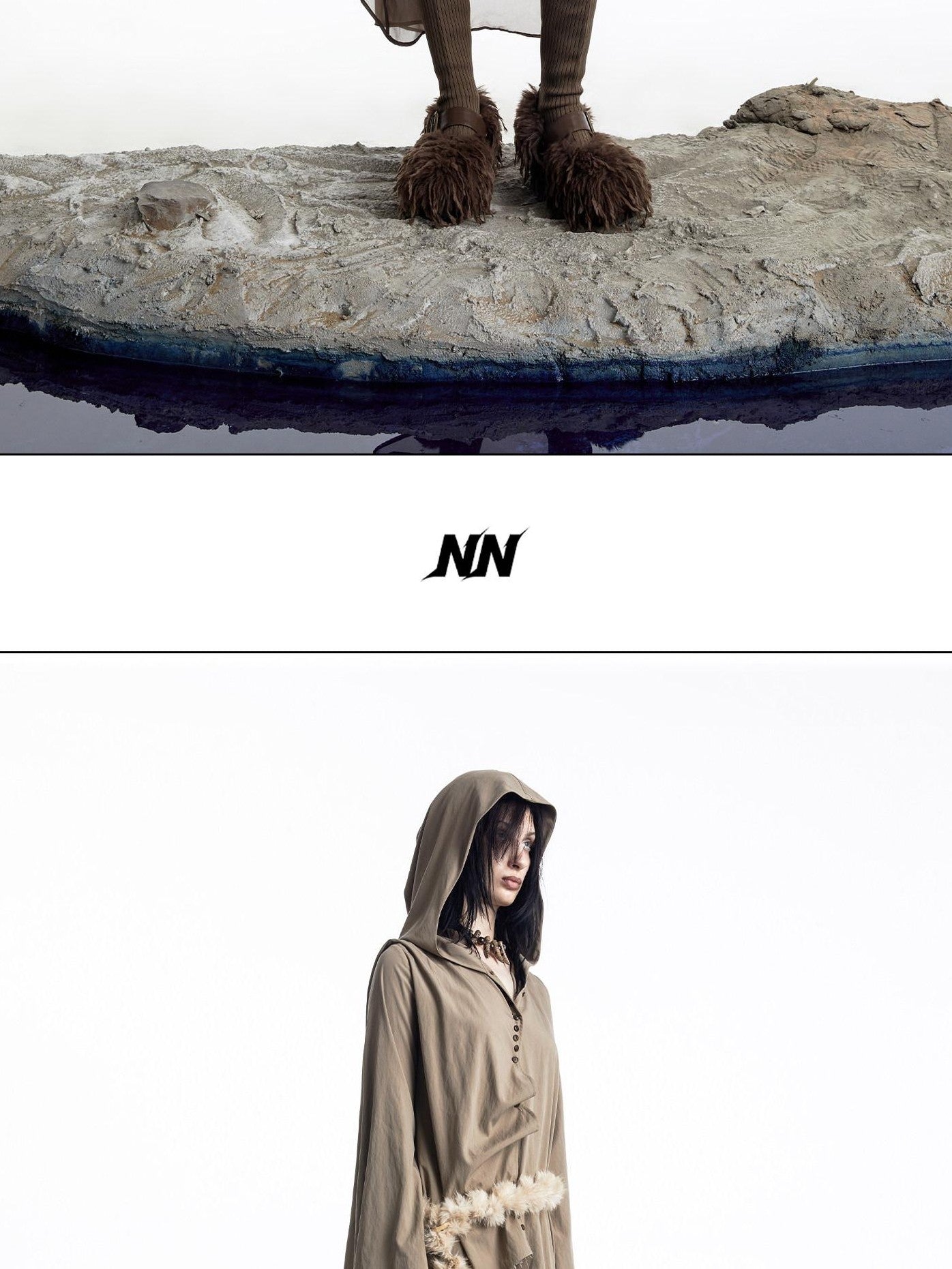 NORTH NODE Urban Nomad Patchwork Hooded Women&