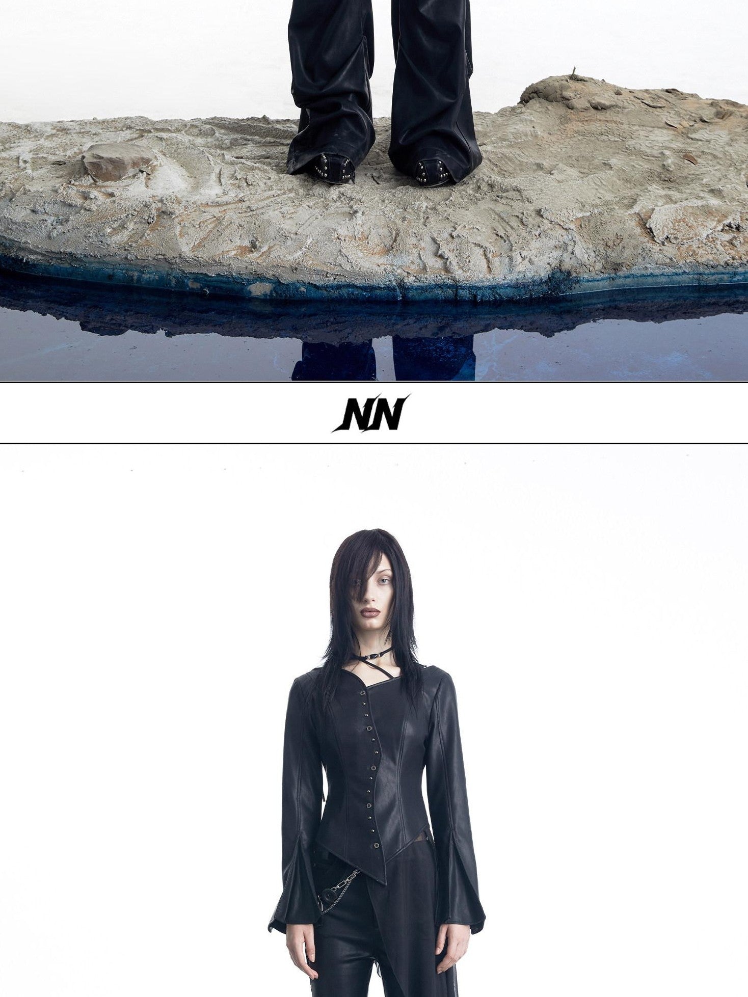 NORTH NODE Urban Nomad Pleated Slim Micro Flare Women&