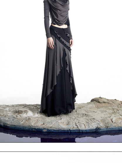 NORTH NODE Urban Nomad Spliced Faux Two Piece Halter Women&