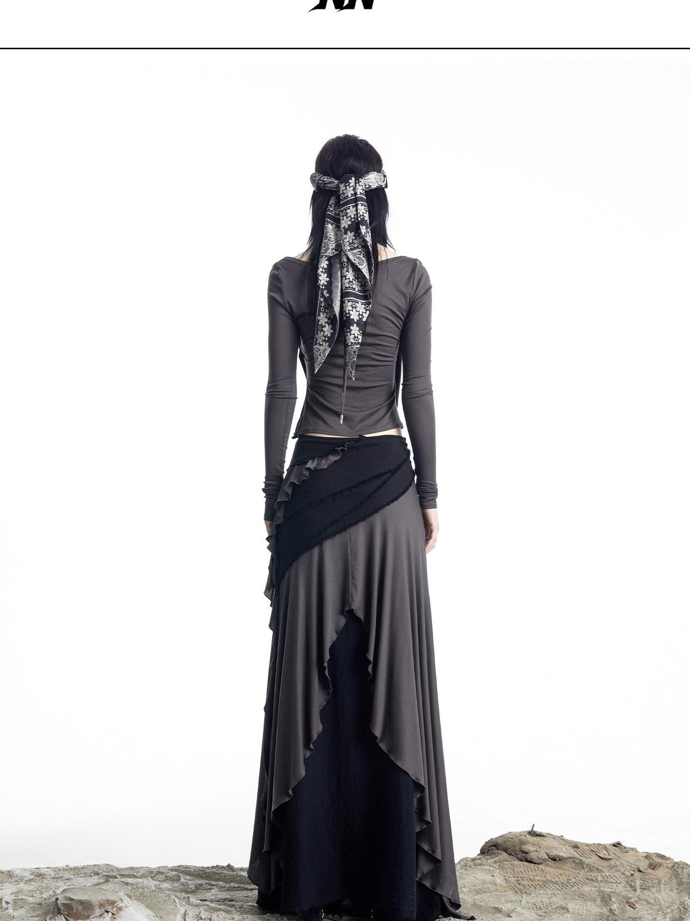 NORTH NODE Urban Nomad Spliced Faux Two Piece Halter Women&