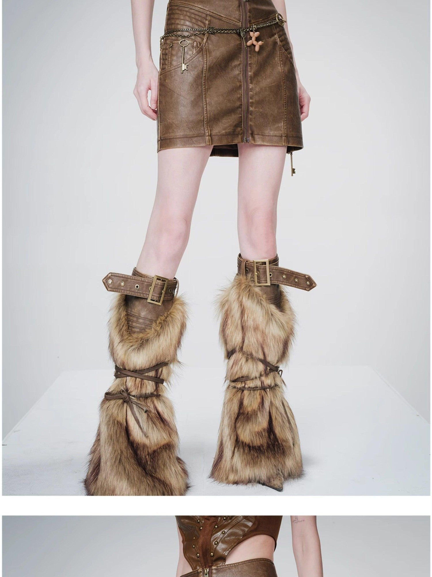 NORTH NODE Vintage Center Slit High Waist Pencil Women&