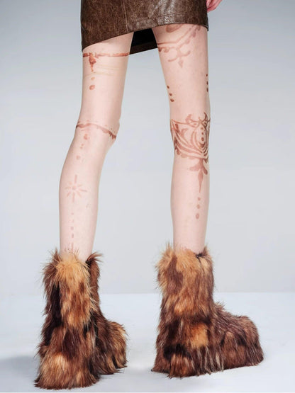 NORTH NODE Vintage Double Belt Tassel Women&