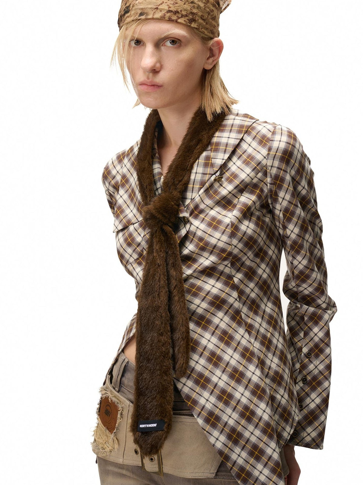 NORTH NODE Vintage Faux Fur Leopard Women&