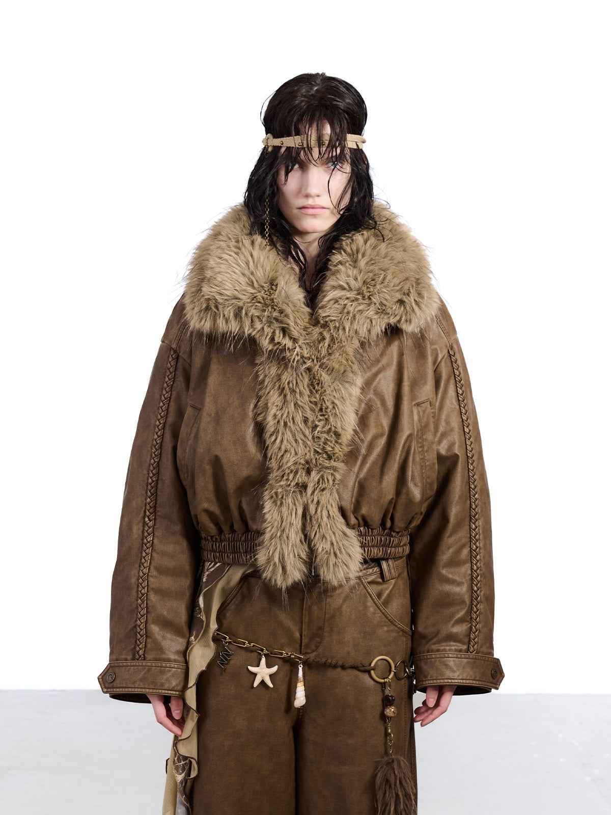 NORTH_NODE_Washed_Big_Faux_Fur_Collar_Lapel_Padded_Short_Punk_Women&