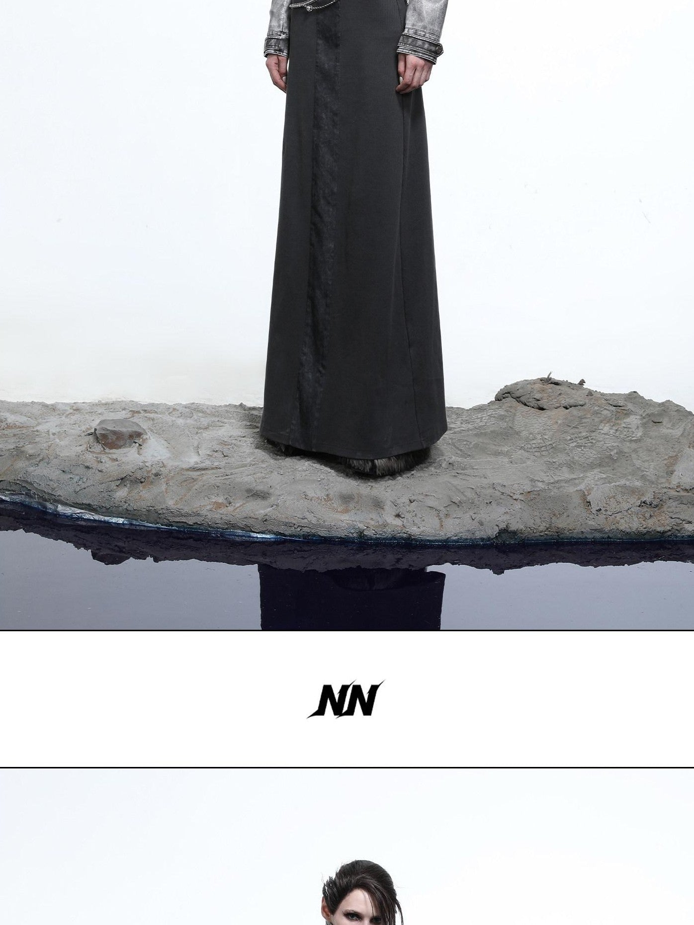 NORTH NODE Washed Biker Zipper Slim Lapel Short Women&