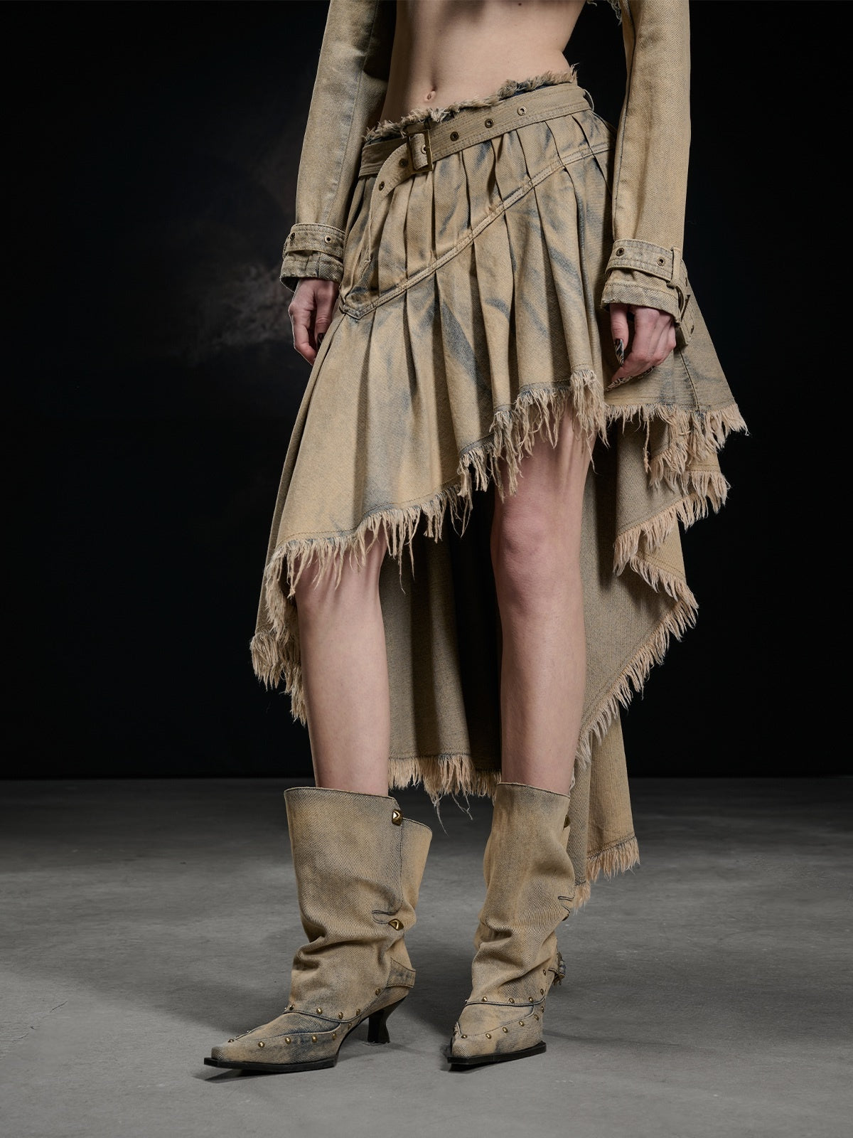 NORTH_NODE_Washed_Distressed_Asymmetric_Frayed_Hem_Women&