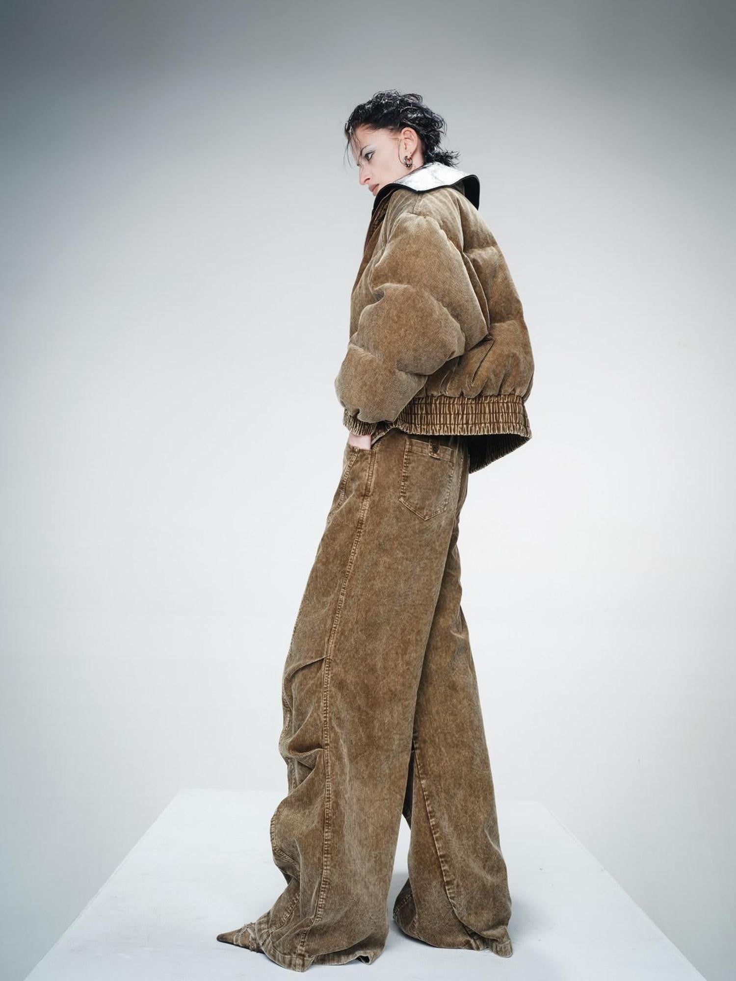 NORTH NODE Washed Dropped Knee Parachute Women&