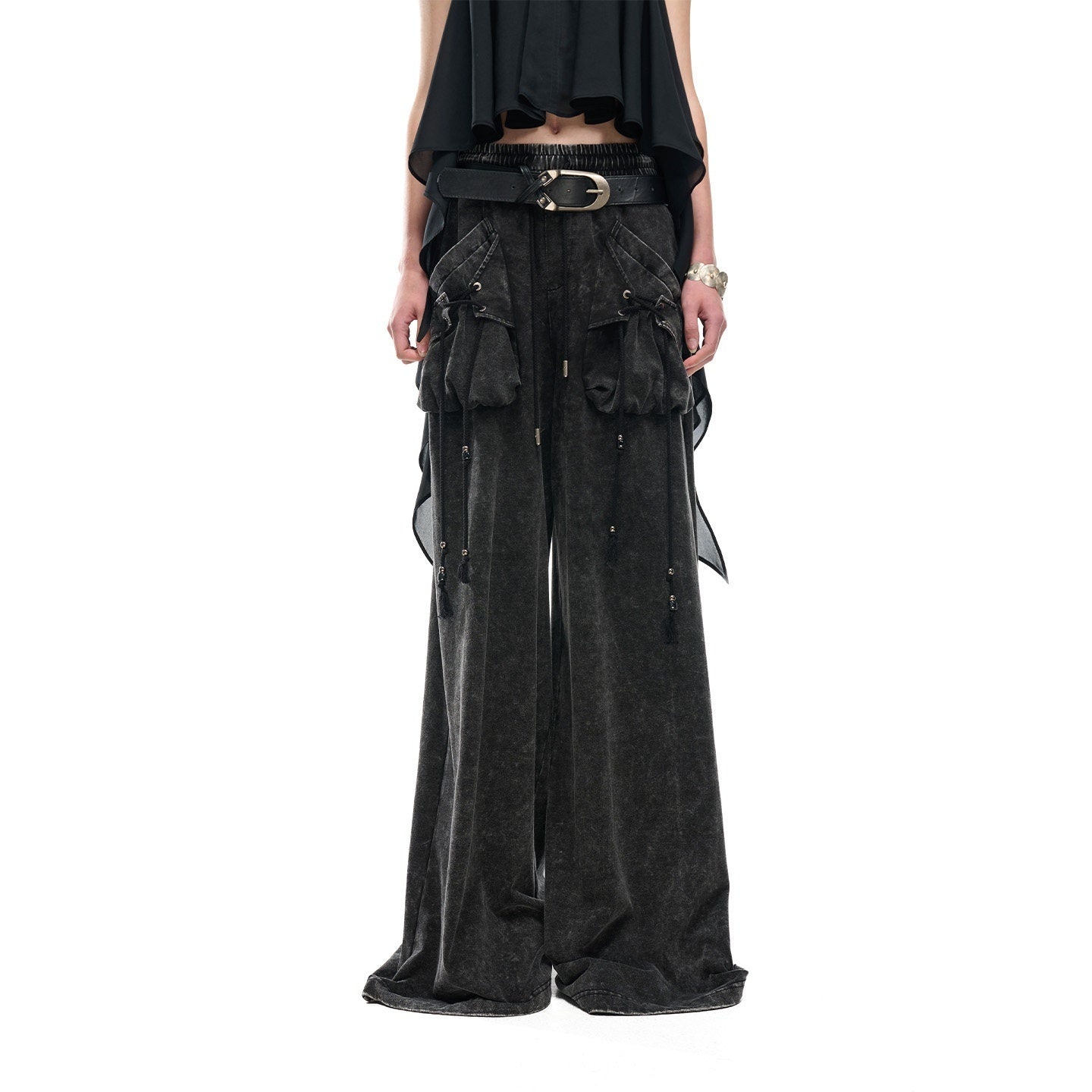 NORTH_NODE_Washed_Faded_Drawstring_Pleated_3d_Pockets_Women&