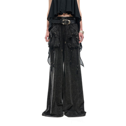 NORTH_NODE_Washed_Faded_Drawstring_Pleated_3d_Pockets_Women&