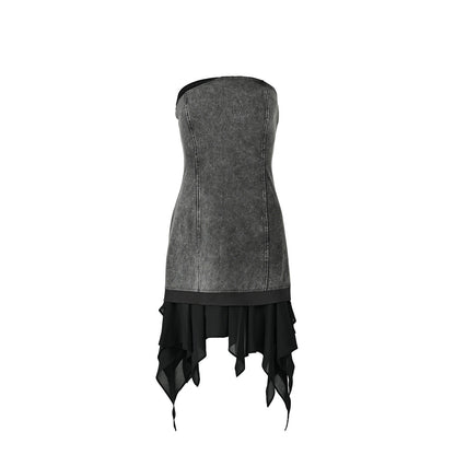 NORTH_NODE_Washed_Faded_Ruffle_Chiffon_Spliced_Women&