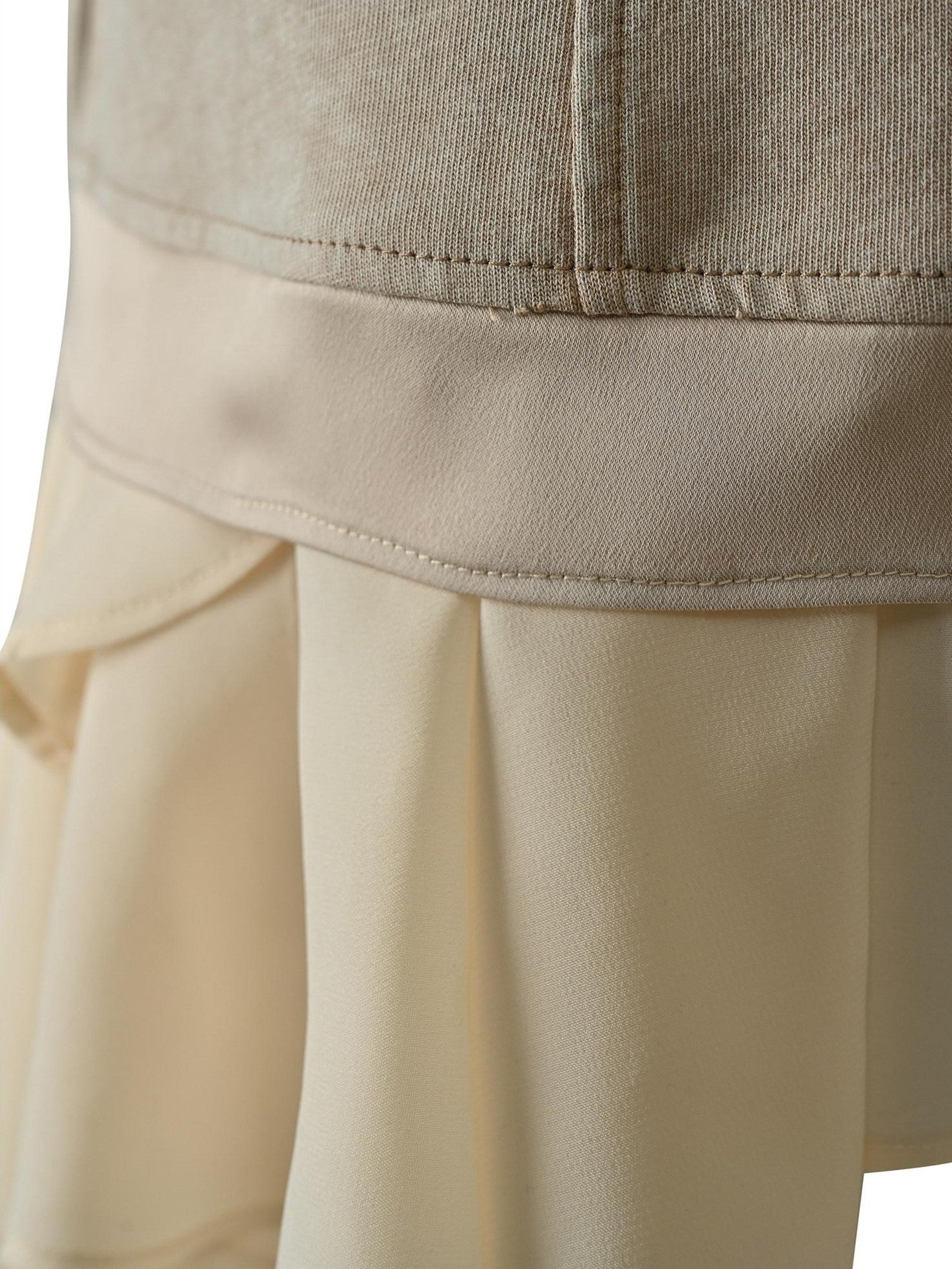 NORTH NODE Washed Faded Ruffle Chiffon Spliced Women&