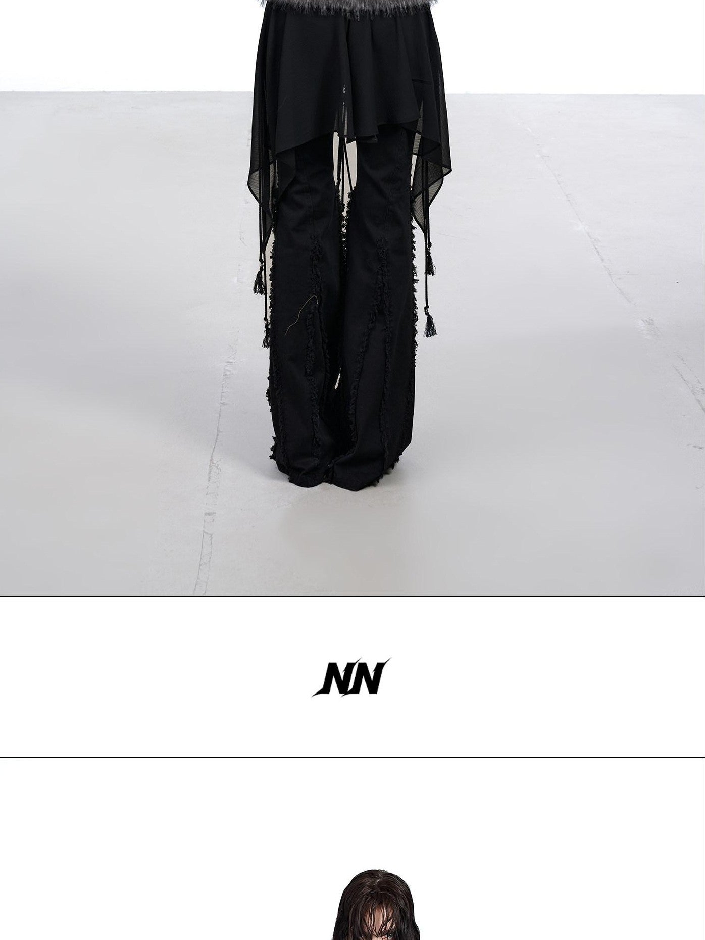 NORTH NODE Washed Faux Fur Patchwork Hooded Women&
