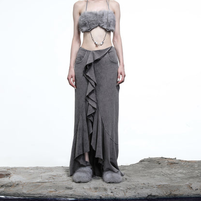NORTH_NODE_Washed_Lotus_Edge_Ruffle_Asymmetrical_Hem_Women&