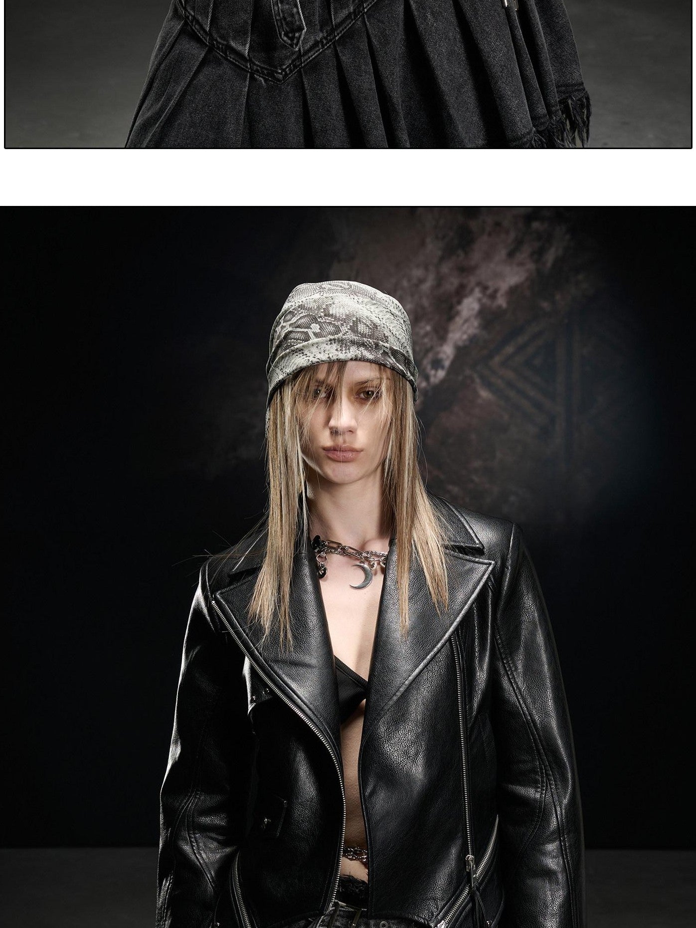 NORTH NODE Washed Lychee Texture Lapel Slim Fit Multiple Pockets Women&