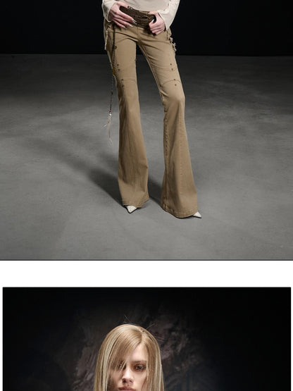 NORTH NODE Washed Patchwork Draped Halter Pleated Women&
