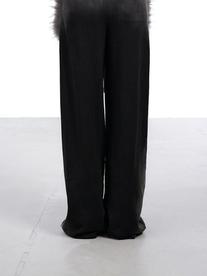 NORTH NODE Washed Patchwork Faux Fur Big Pocket Women&