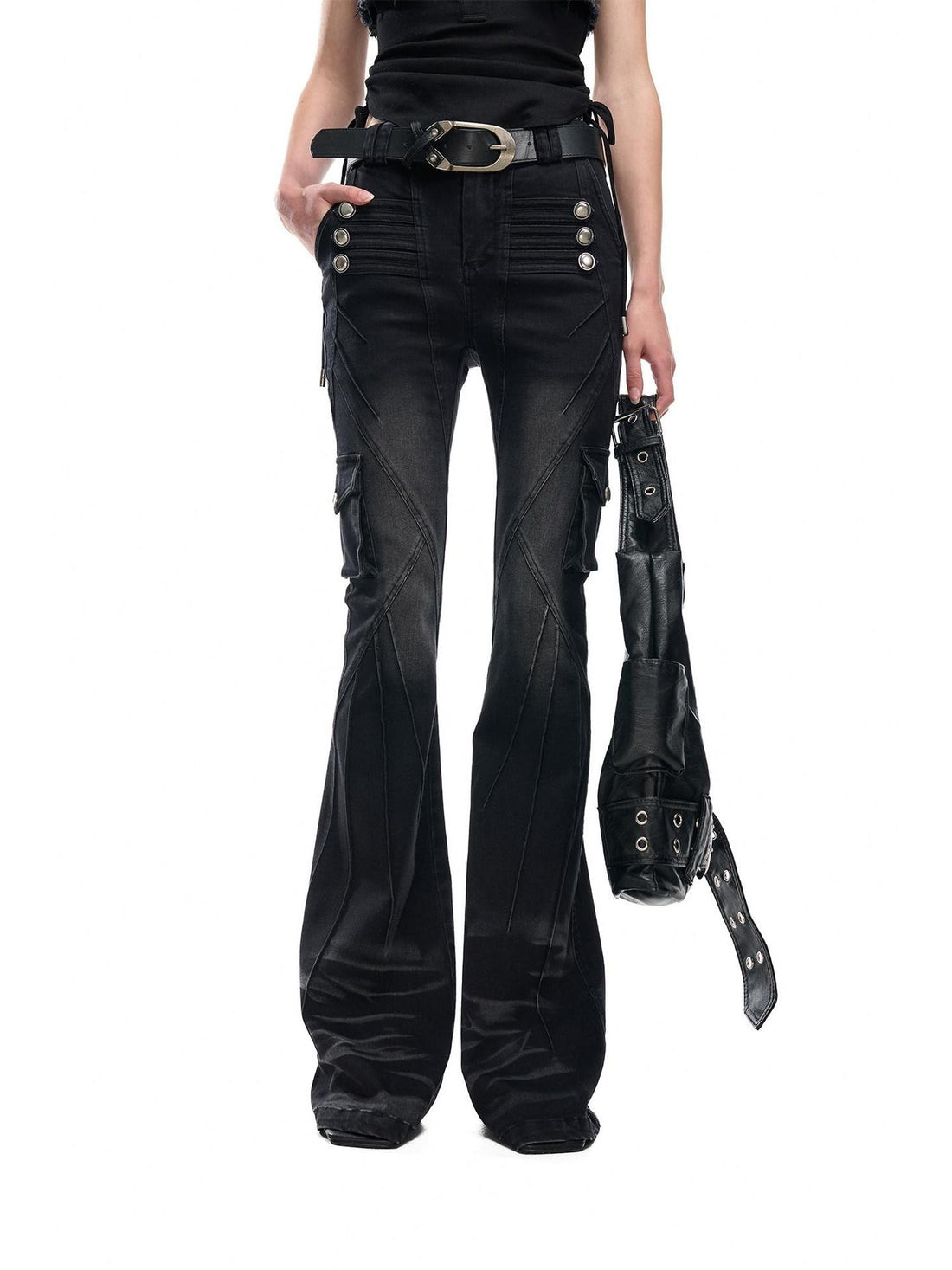NORTH NODE Washed Pleated Deconstructed Utility Women&