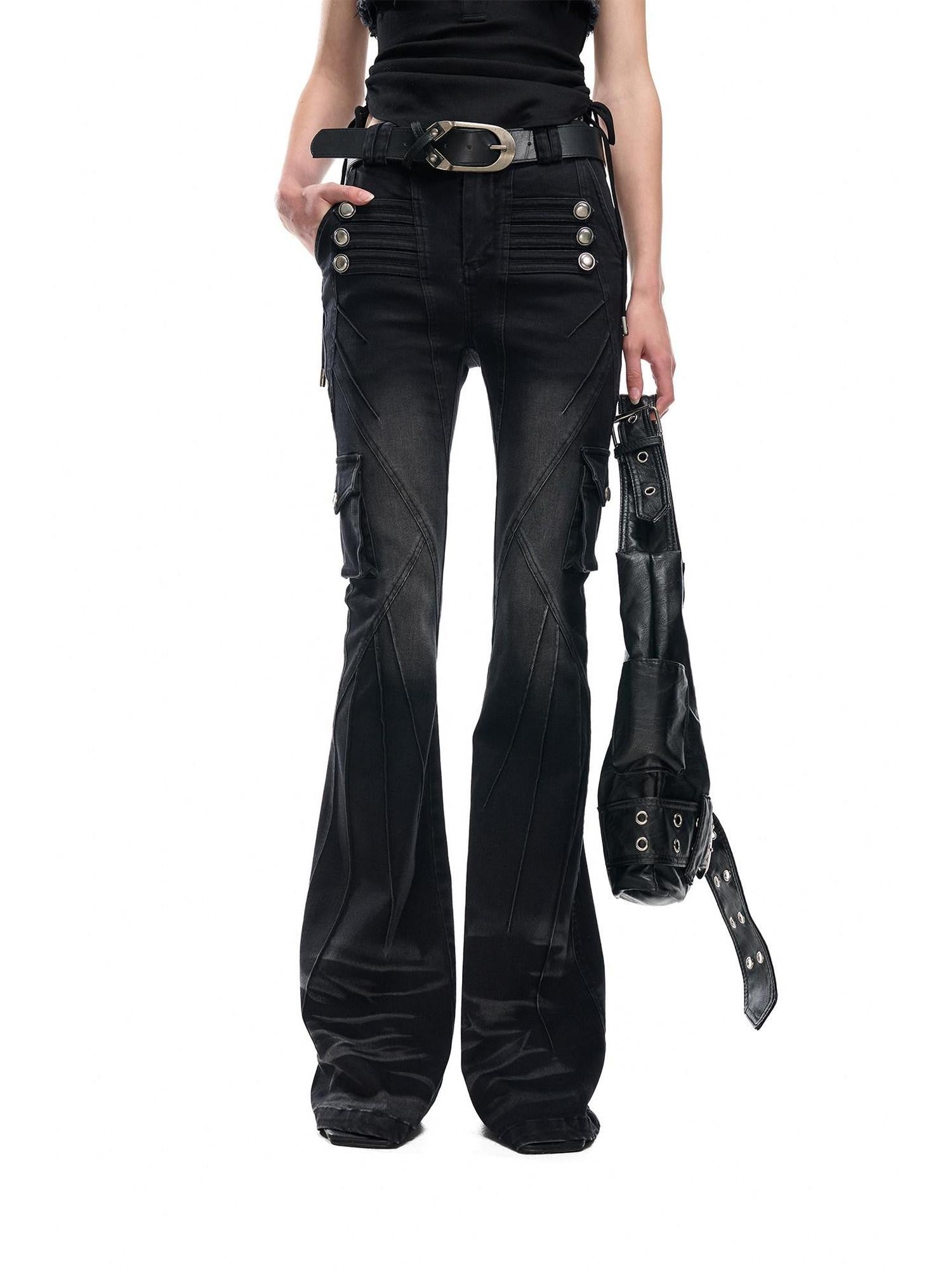NORTH NODE Washed Pleated Deconstructed Utility Women&