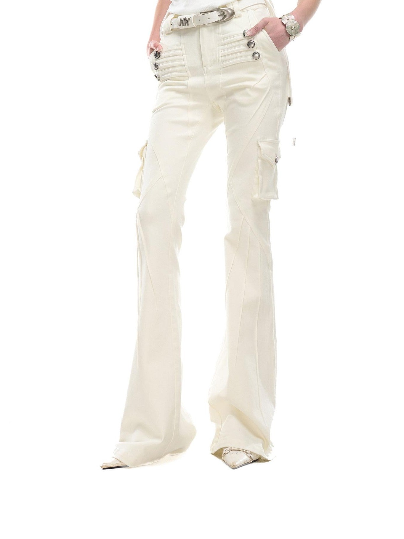 NORTH NODE Washed Pleated Deconstructed Utility Women&