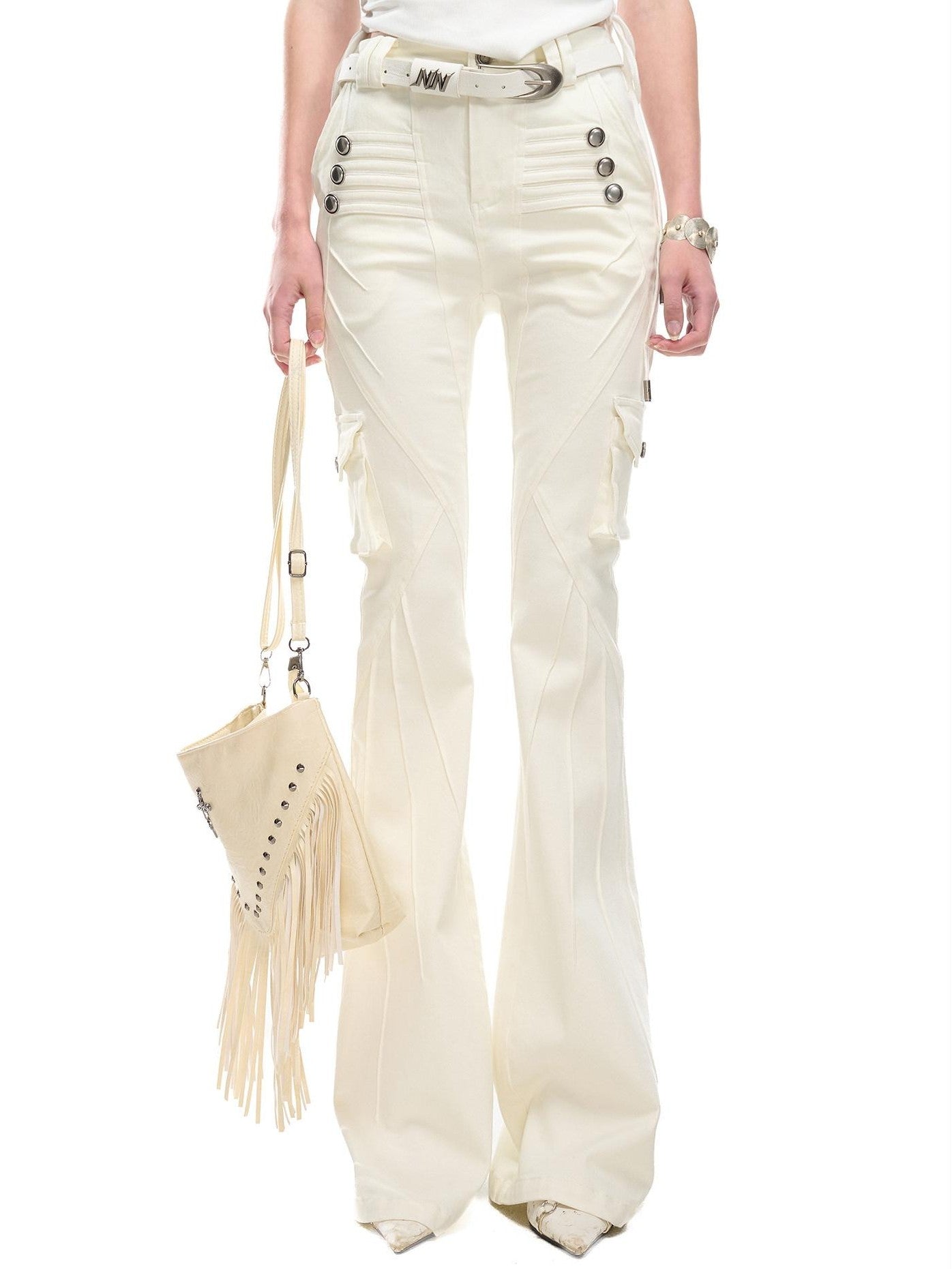NORTH NODE Washed Pleated Deconstructed Utility Women&