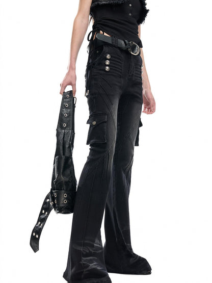 NORTH NODE Washed Pleated Deconstructed Utility Women&