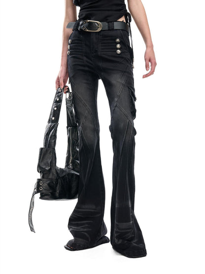 NORTH NODE Washed Pleated Deconstructed Utility Women&