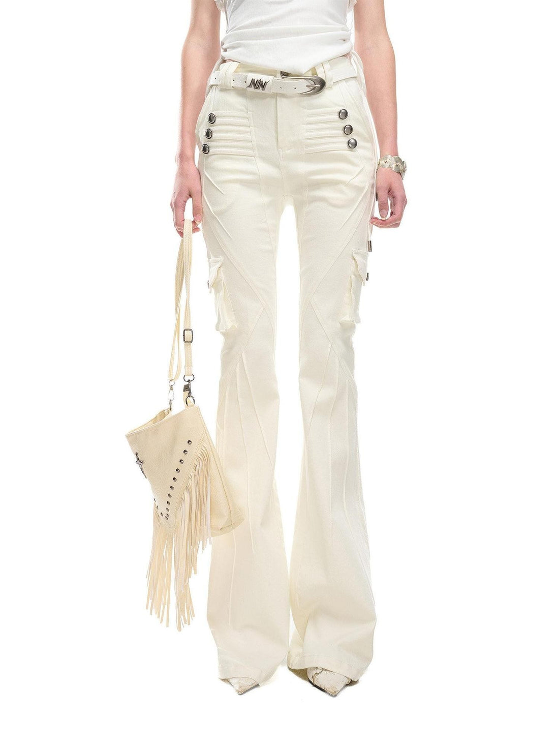 NORTH NODE Washed Pleated Deconstructed Utility Women&