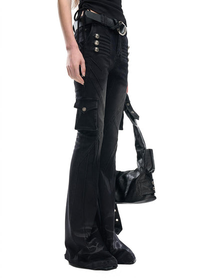 NORTH NODE Washed Pleated Deconstructed Utility Women&