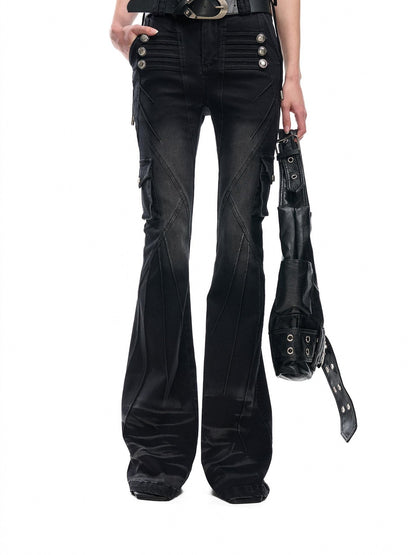 NORTH NODE Washed Pleated Deconstructed Utility Women&