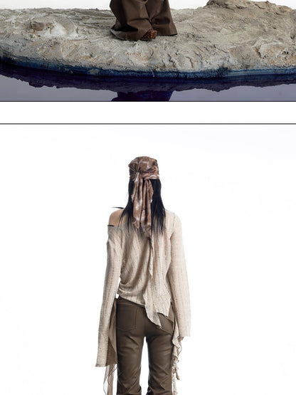 NORTH NODE Wasteland Asymmetric Lotus Ruffle Women&
