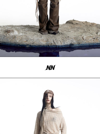 NORTH NODE Wasteland Asymmetric Lotus Ruffle Women&