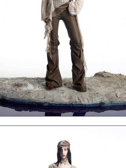 NORTH NODE Wasteland Asymmetric Lotus Ruffle Women&
