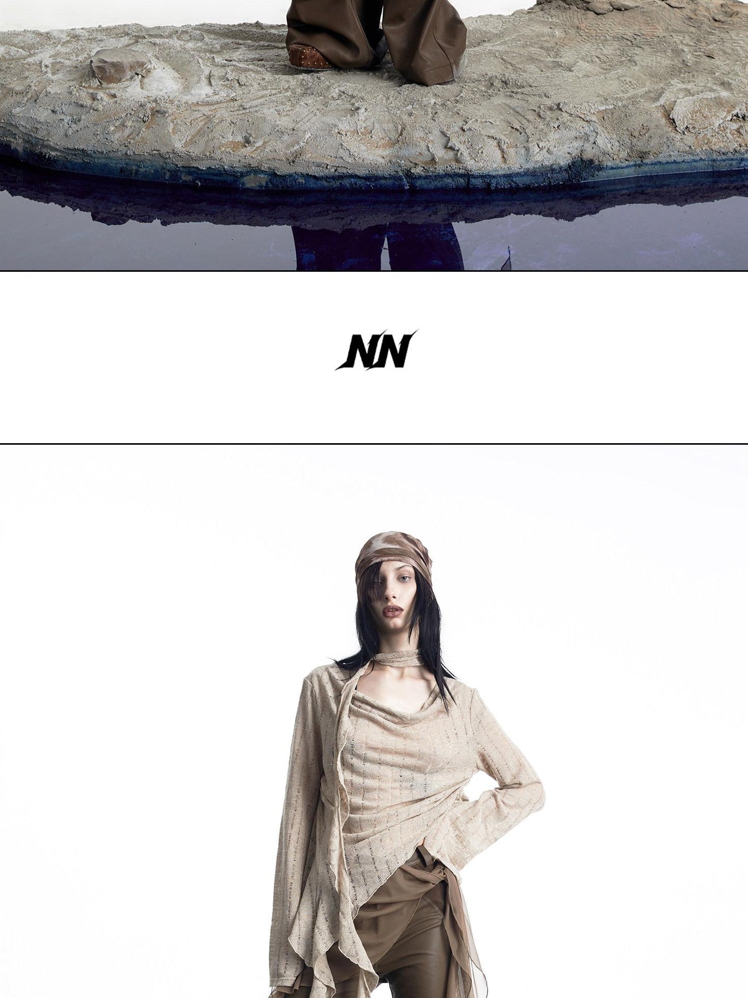 NORTH NODE Wasteland Asymmetric Lotus Ruffle Women&
