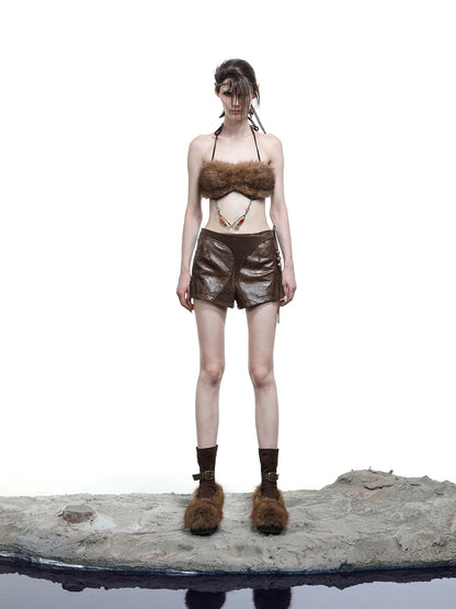 NORTH NODE Waxed Spliced Patchwork Panel Women&