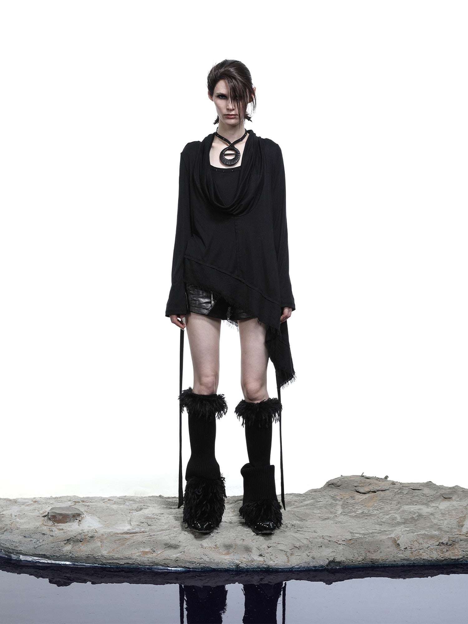 NORTH NODE Waxed Spliced Patchwork Panel Women&