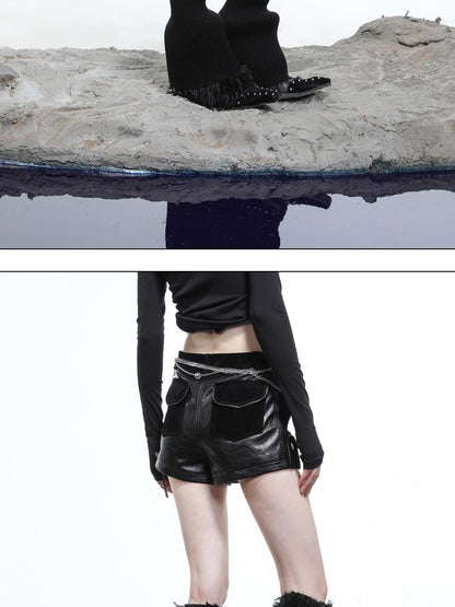 NORTH NODE Waxed Spliced Patchwork Panel Women&