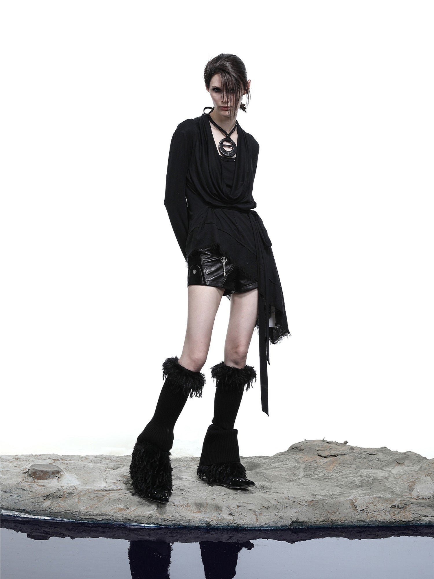 NORTH NODE Waxed Spliced Patchwork Panel Women&
