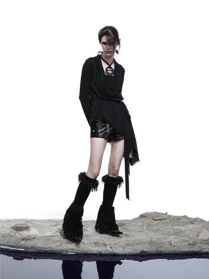 NORTH NODE Waxed Spliced Patchwork Panel Women&