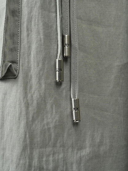 NORTH NODE Wide Leg Turnover Waist Paratrooper Utility Women&