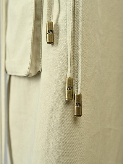 NORTH NODE Wide Leg Turnover Waist Paratrooper Utility Women&