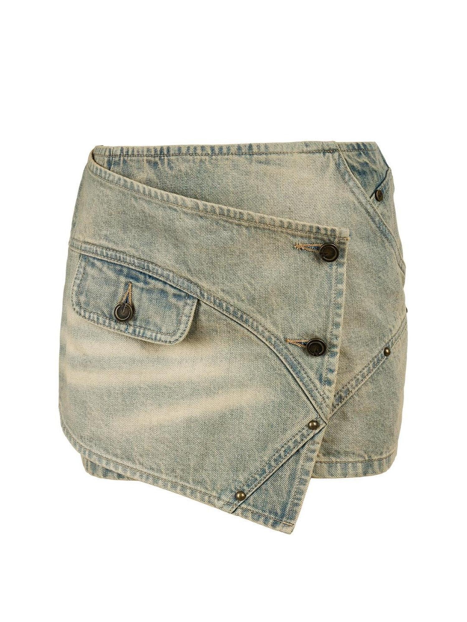 NORTH NODE Wilderness Postmark Print Asymmetric A Line Women&