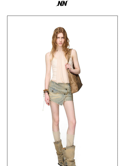 NORTH NODE Wilderness Postmark Print Asymmetric A Line Women&