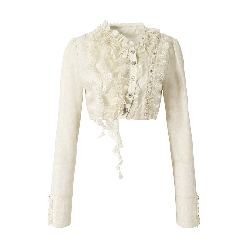 NO_ROMANCE_Asymmetric_Lace_Trim_Polka_Dot_Stripe_Women&
