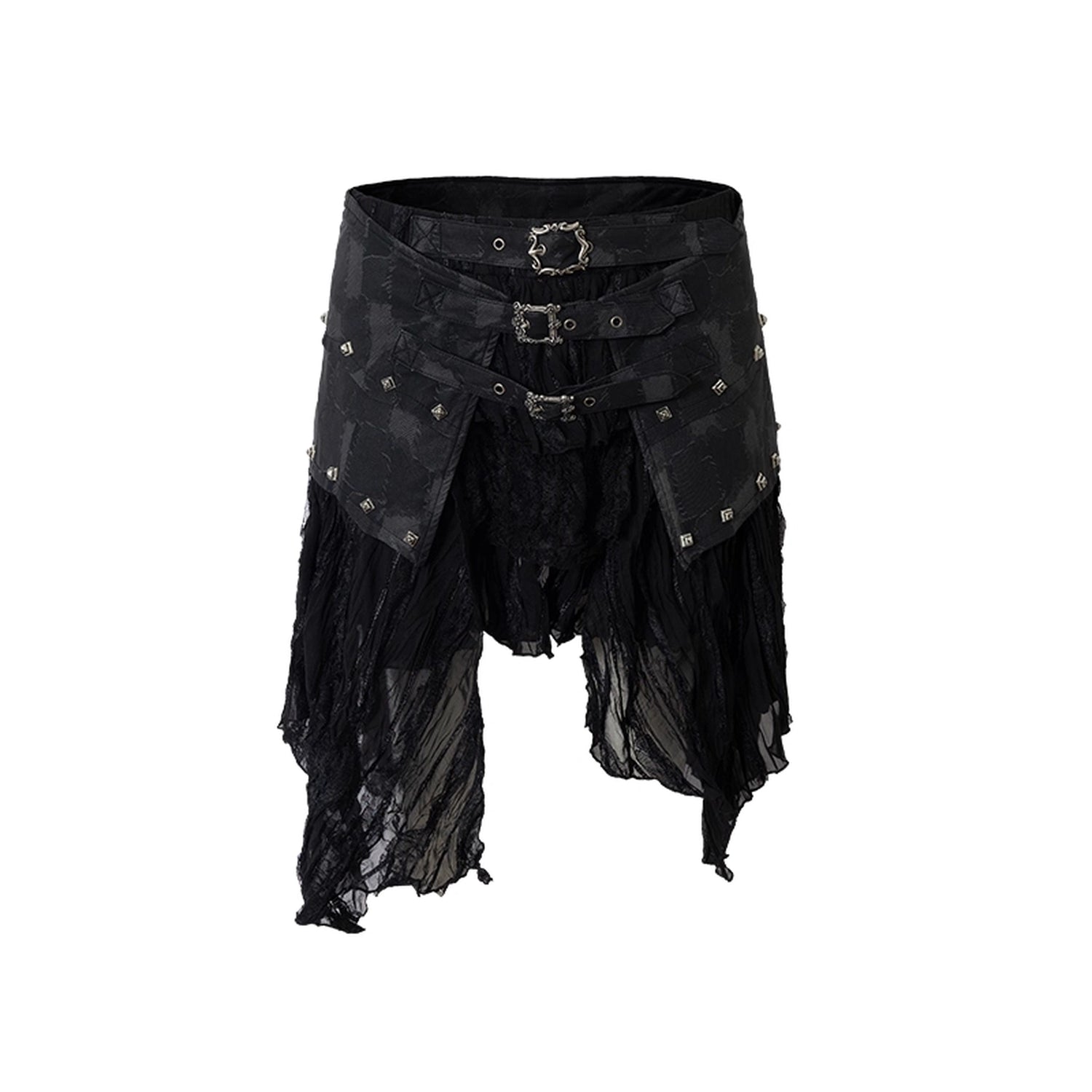 NO_ROMANCE_Asymmetrical_Hem_Tiered_Lace_Patchwork_Mid_Waist_Punk_Non_Stretch_Women_Skirt_MISSTT