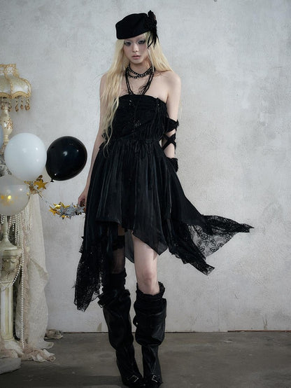 NO ROMANCE Baroque English Court Lace Equestrian Top Hat Women&