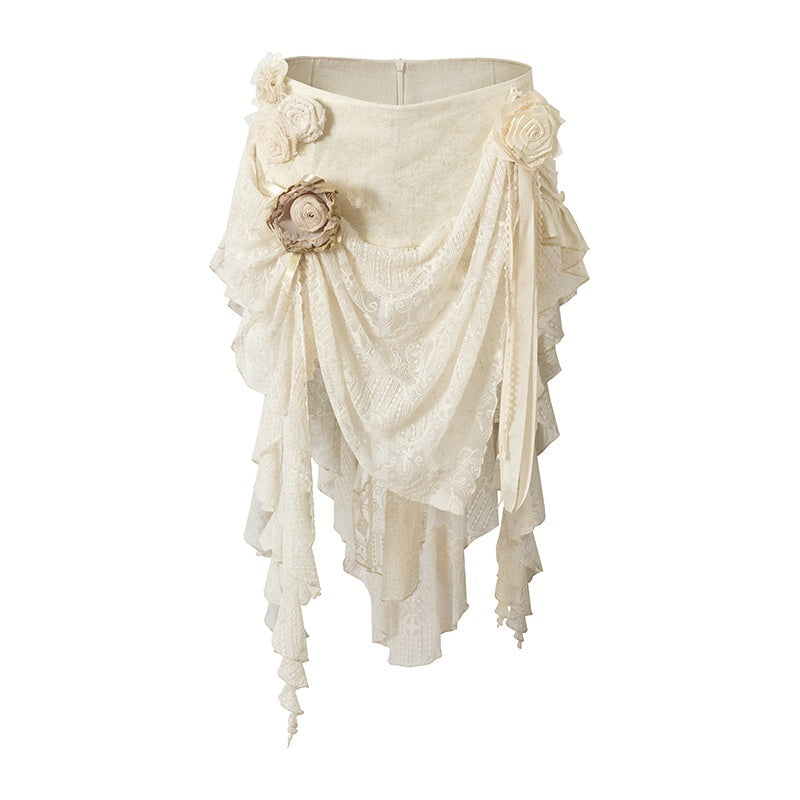 NO_ROMANCE_Baroque_Lace_Ruched_Asymmetric_Mermaid_Women&