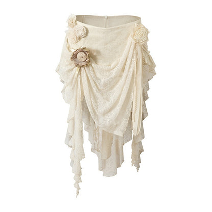 NO_ROMANCE_Baroque_Lace_Ruched_Asymmetric_Mermaid_Women&